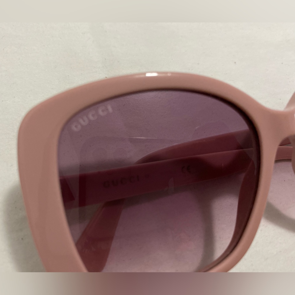 ⚡️⚡️GUCCI⚡️⚡️Authentic Lines 56MM Rectangular Pink Sunglasses MSRP$285 - Picture 2 of 8